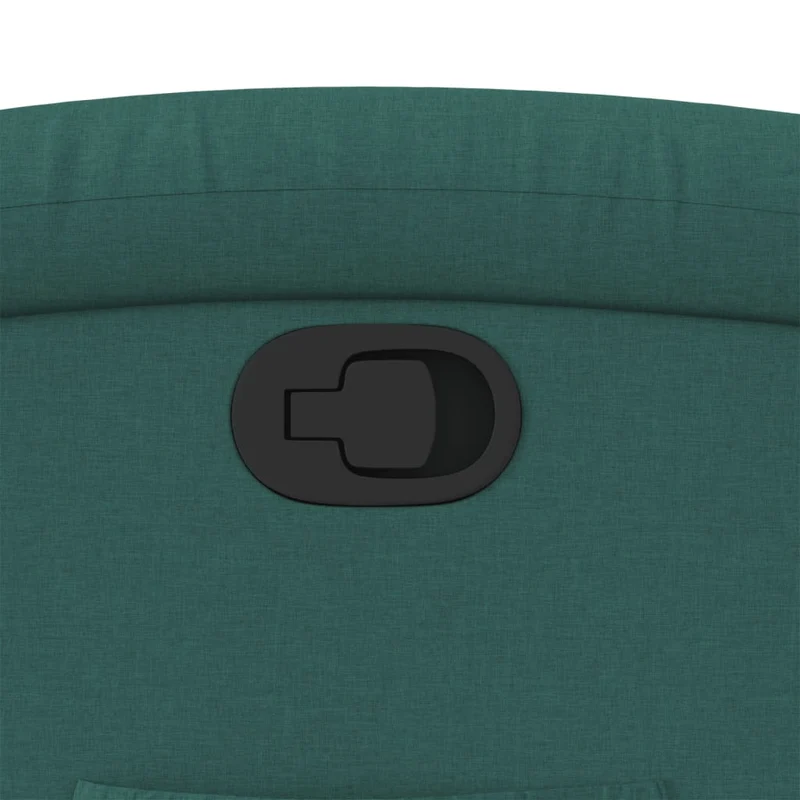 Fauteuil relax TV rembourrage confortable fonction d'inclinaison manuelle en tissu vert foncé DEC028210