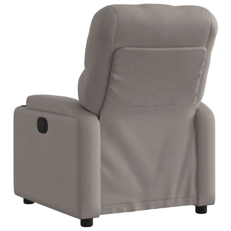 Fauteuil relax TV rembourrage confortable fonction d'inclinaison manuelle en tissu couleur taupe DEC028198
