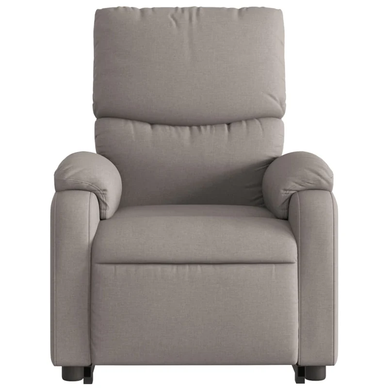 Fauteuil de relaxation fonction massage et inclinable levage électrique en tissu taupe DEC027866