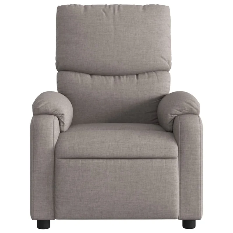 Fauteuil de relaxation TV fonction d'inclinaison électrique en tissu taupe DEC027274