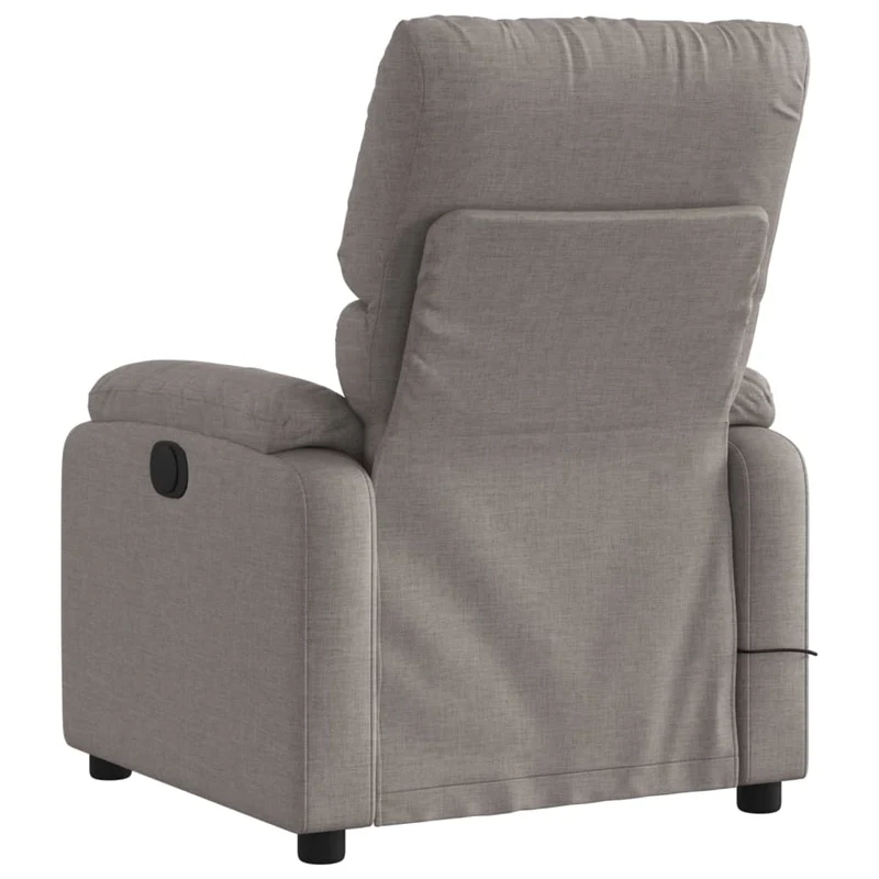 Fauteuil de relaxation TV fonction d'inclinaison manuelle en tissu taupe DEC027108