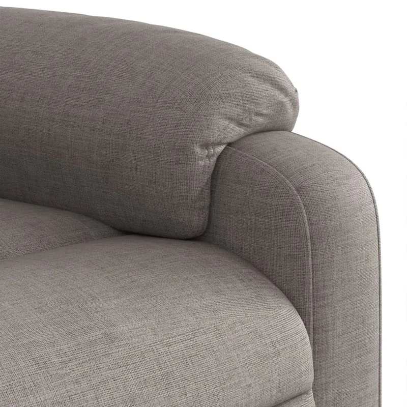 Fauteuil de relaxation TV fonction d'inclinaison manuelle en tissu taupe DEC027108