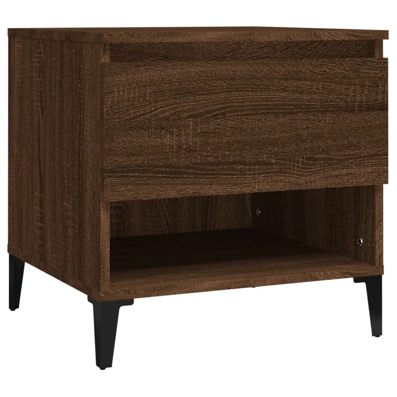 Table d'appoint bout de canapé console 50 x 46 x 50 cm bois d'ingénierie marron DEC032407