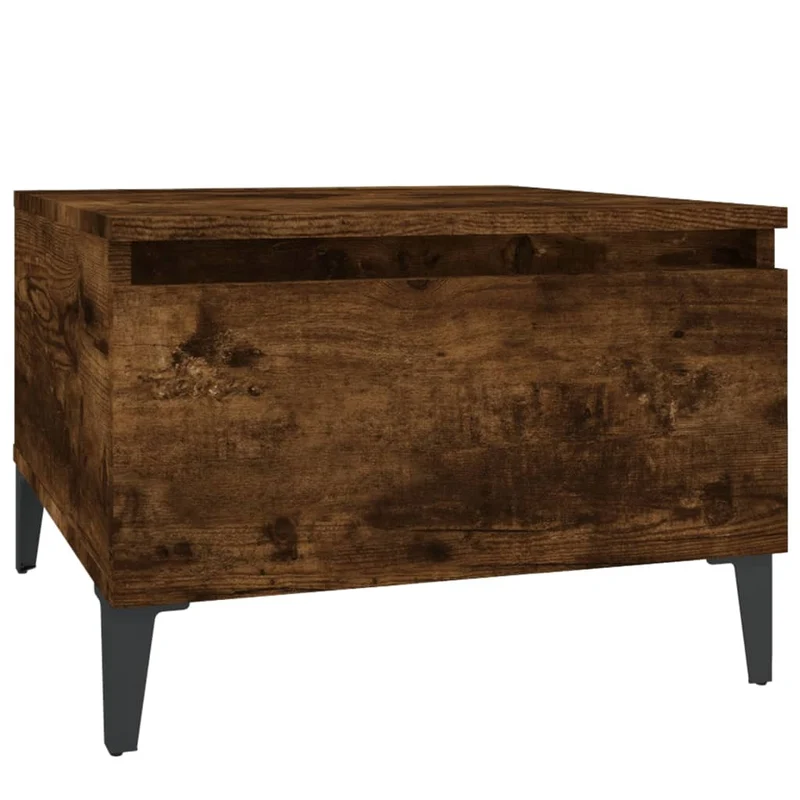 Table d'appoint table basse avec tiroir 50 x 46 x 35 cm en bois d'ingénierie marron DEC032390