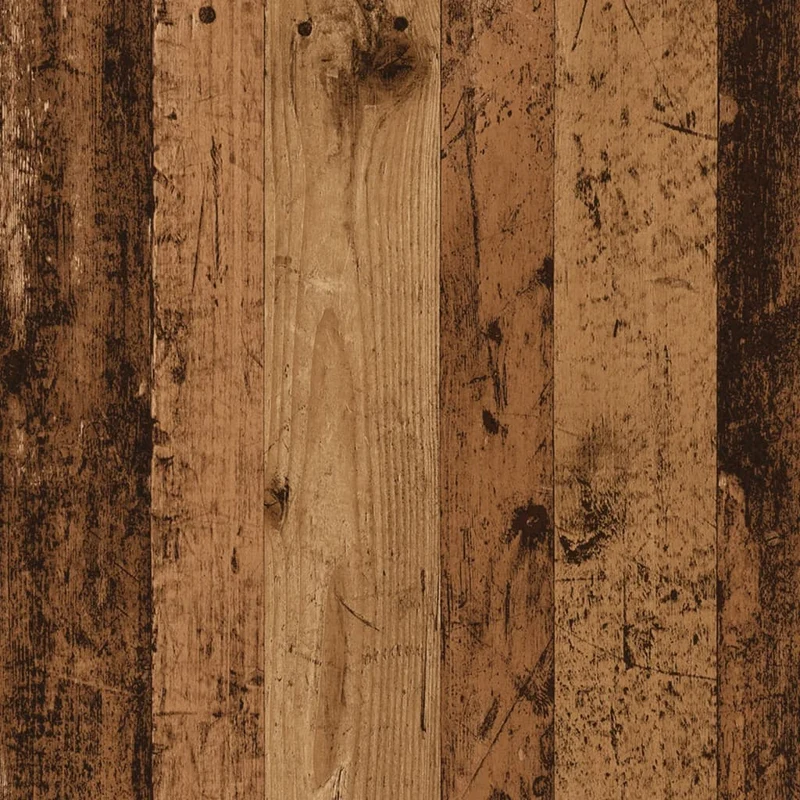 Meuble d'appoint sur roulettes 72 x 33 x 42,5 cm bois d'ingénierie couleur marron vieilli DEC031393