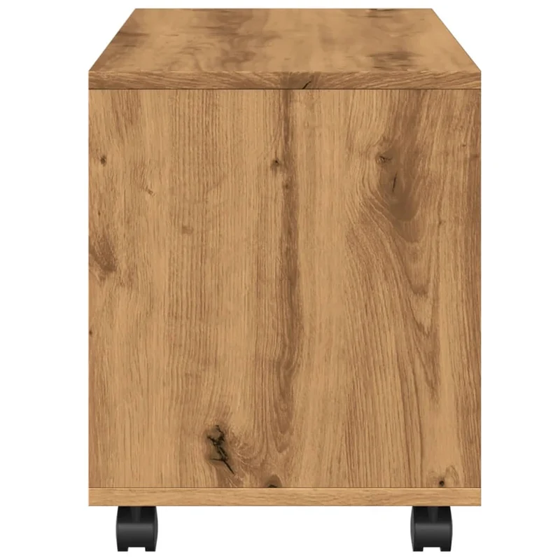 Mueble d'appoint sur roulettes 72 x 33 x 42,5 cm en bois d'ingénierie couleur chêne DEC031384