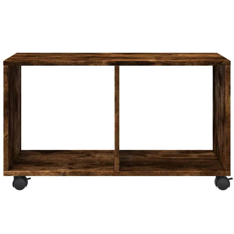 Armoire roulante chêne fumé 72 x 33 x 42,5 cm bois d'ingénierie brun DEC031377