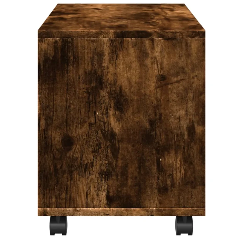 Armoire roulante chêne fumé 72 x 33 x 42,5 cm bois d'ingénierie brun DEC031377