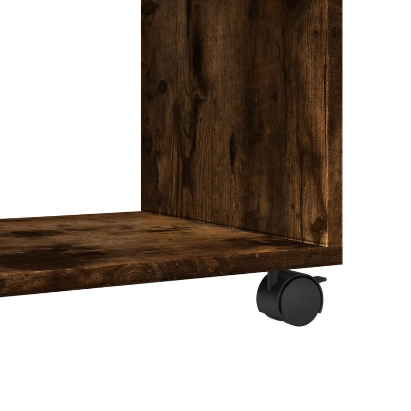 Armoire roulante chêne fumé 72 x 33 x 42,5 cm bois d'ingénierie brun DEC031377