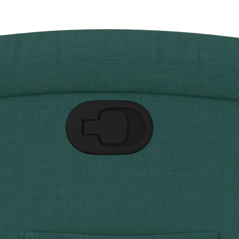 Fauteuil relax TV rembourrage confortable fonction d'inclinaison manuelle en tissu vert foncé DEC028227
