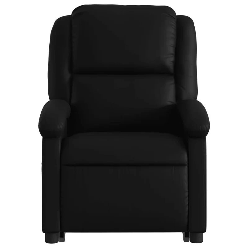Fauteuil relax TV rembourrage confortable fonction de levage électrique en PVC noir DEC028070