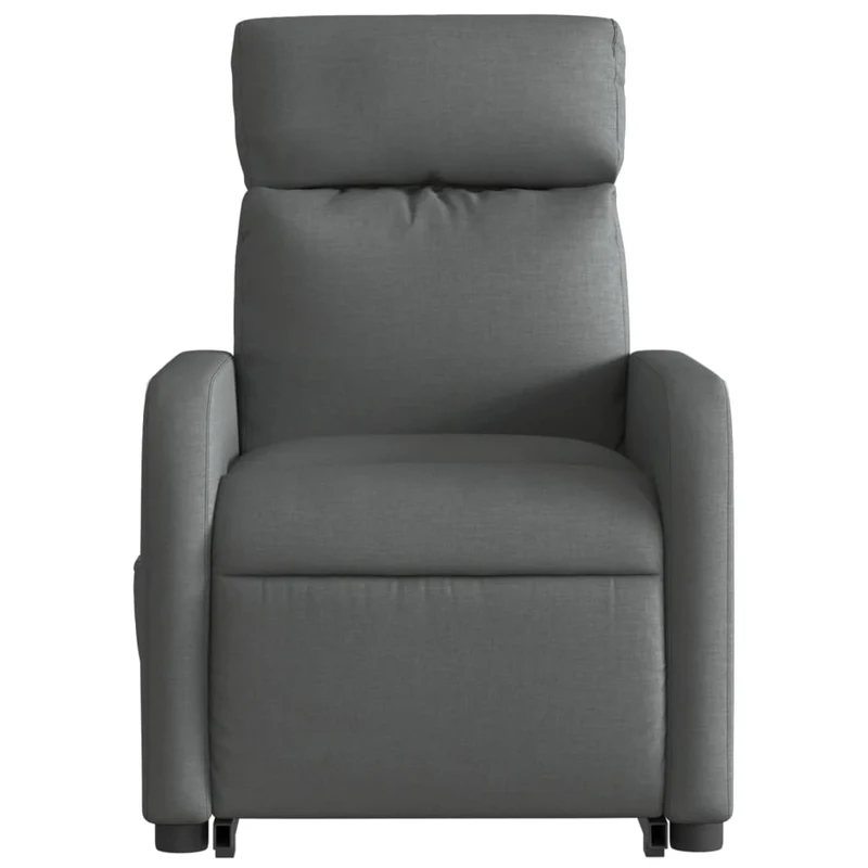 Fauteuil relax TV rembourrage confortable fonction de levage électrique en tissu gris foncé DEC027959