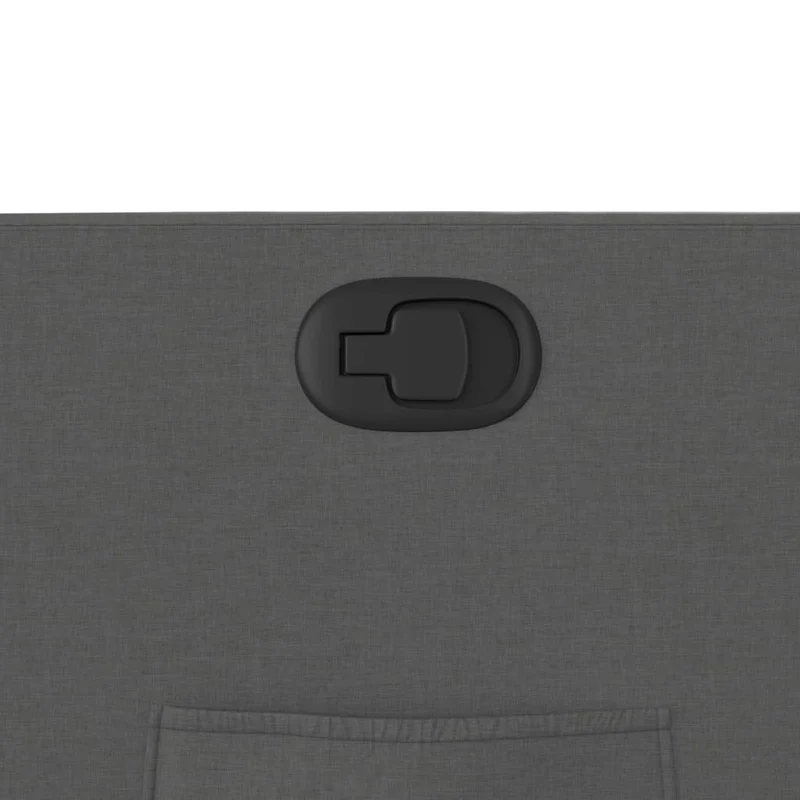 Fauteuil relax TV rembourrage confortable fonction d'inclinaison manuelle en tissu gris foncé DEC027944