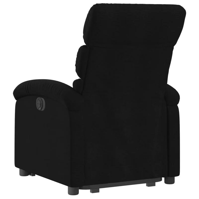 Fauteuil relax TV fonction de levage électrique très confortable en tissu noir DEC028484