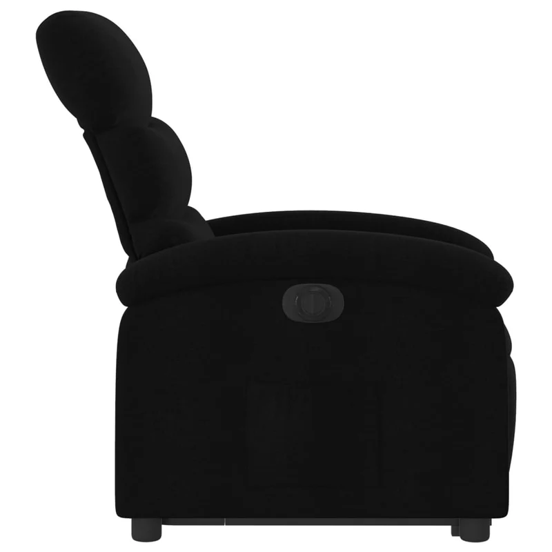 Fauteuil relax TV fonction de levage électrique très confortable en tissu noir DEC028484