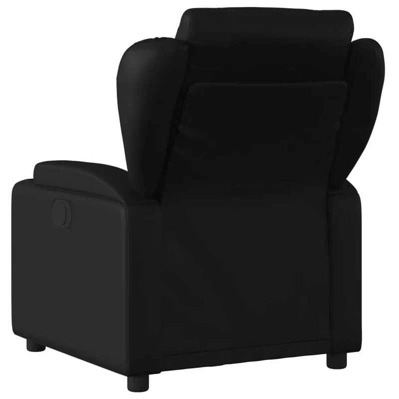 Fauteuil relax TV fonction d'inclinaison électrique très confortable en PVC noir DEC028473