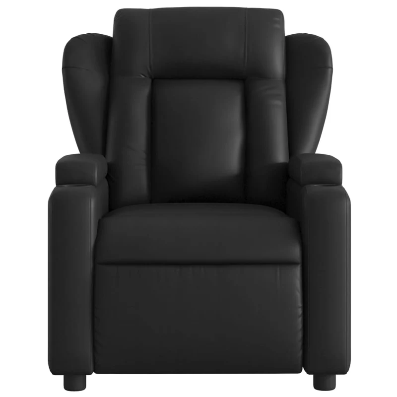 Fauteuil relax TV fonction d'inclinaison électrique très confortable en PVC noir DEC028473
