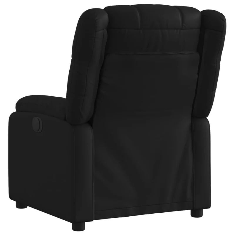 Fauteuil relax TV fonction d'inclinaison électrique très confortable en PVC noir DEC028472