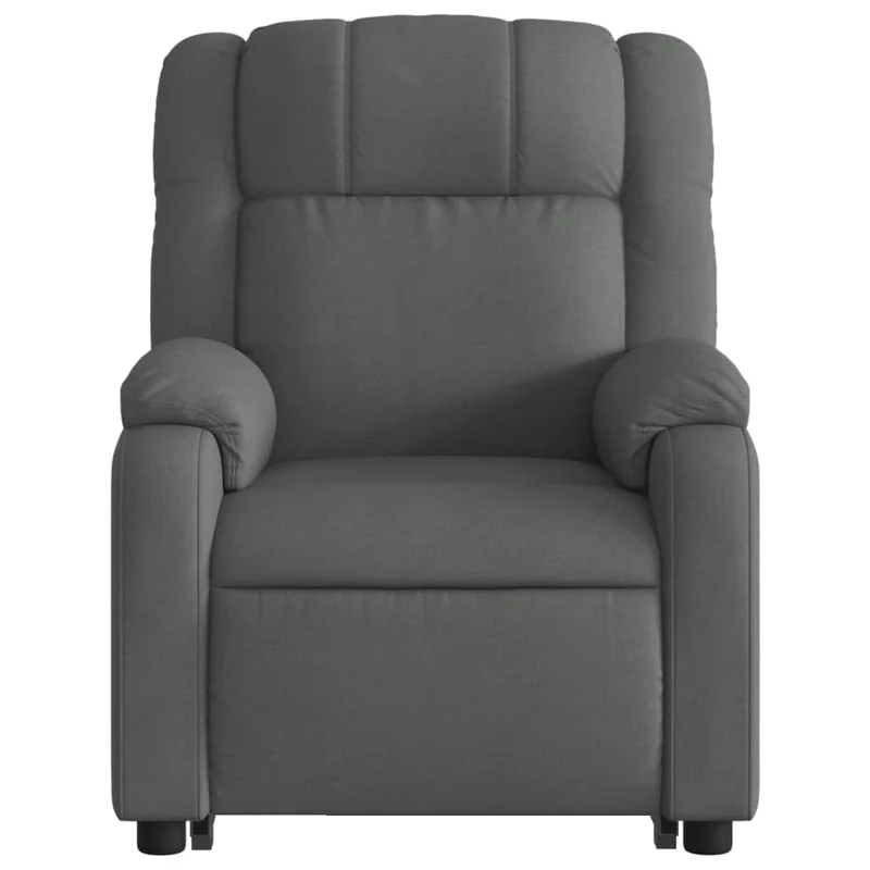 Fauteuil relax TV fonction de levage électrique très confortable en tissu gris foncé DEC028361