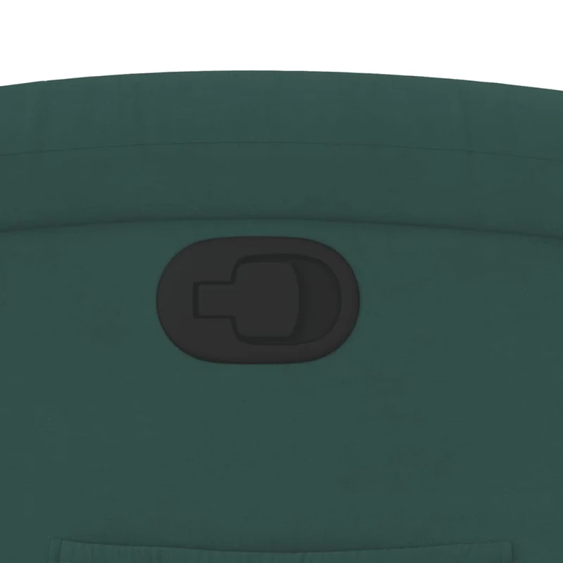 Fauteuil relax TV rembourrage confortable fonction d'inclinaison manuelle en velours vert foncé DEC028232