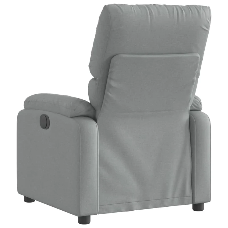 Fauteuil relax TV rembourrage confortable fonction d'inclinaison manuelle en tissu gris clair DEC027896