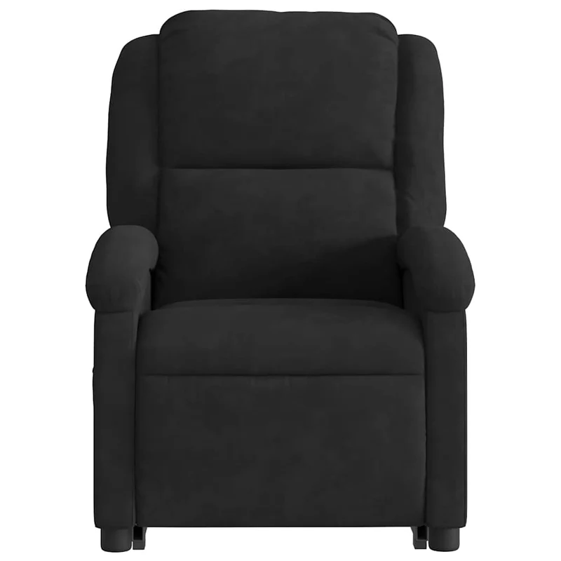 Fauteuil relax TV fonction de levage électrique très confortable en velours noir DEC028513