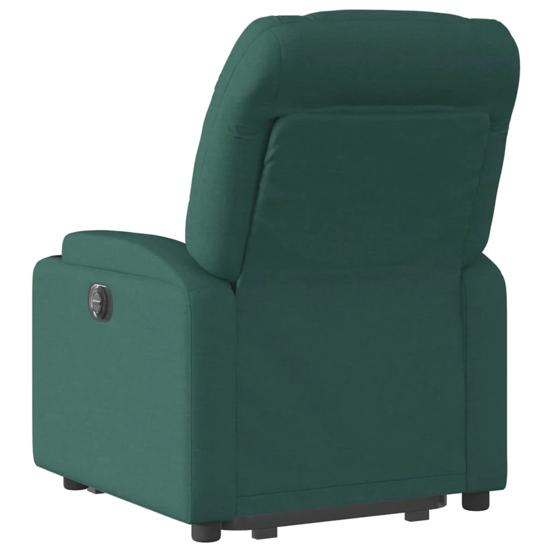 Fauteuil relax TV fonction de levage électrique très confortable en tissu vert foncé DEC028591