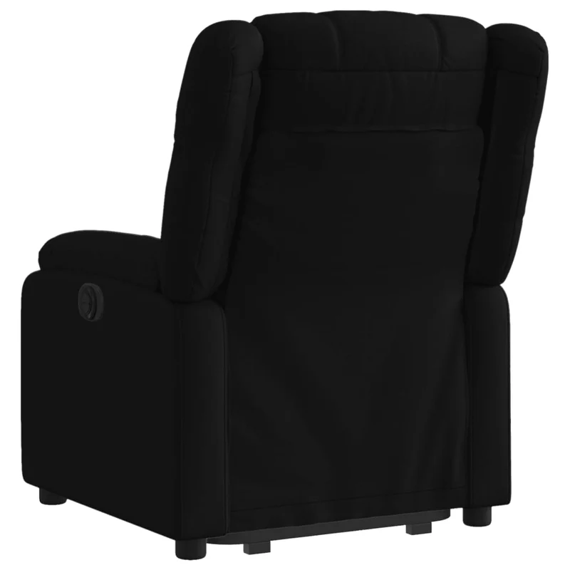 Fauteuil relax TV fonction de levage électrique très confortable en tissu noir DEC028492