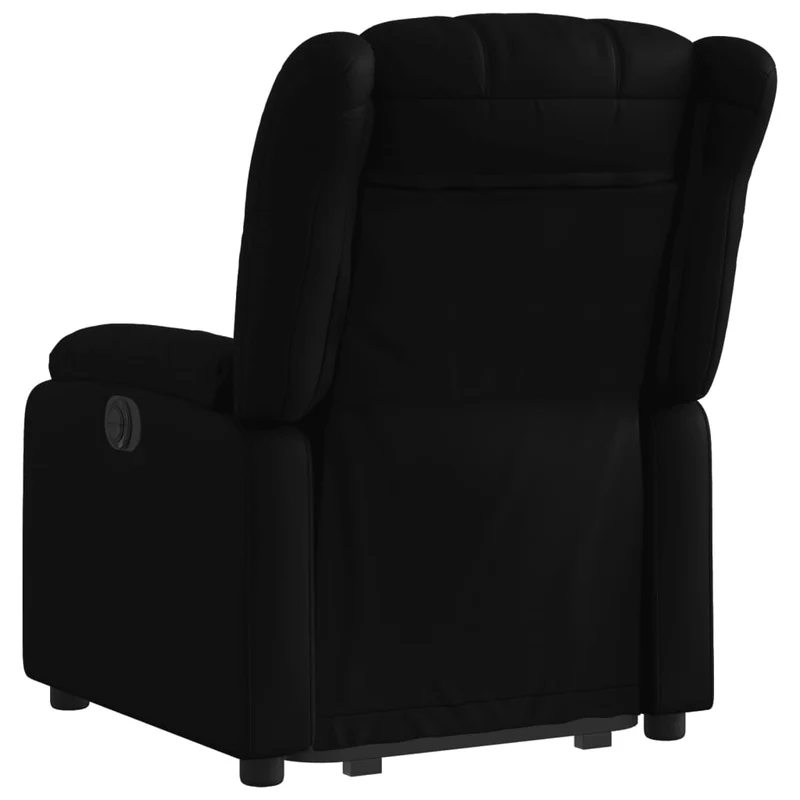 Fauteuil relax TV fonction de levage électrique très confortable en PVC noir DEC028481