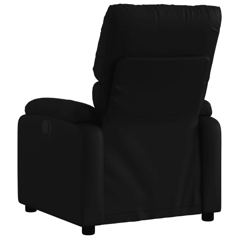 Fauteuil relax TV fonction d'inclinaison électrique très confortable en PVC noir DEC028467