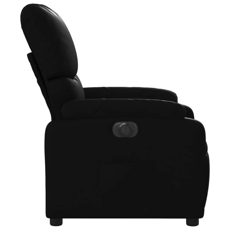 Fauteuil relax TV fonction d'inclinaison électrique très confortable en PVC noir DEC028467
