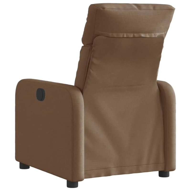 Fauteuil relax TV fonction d'inclinaison électrique très confortable en tissu marron DEC028454