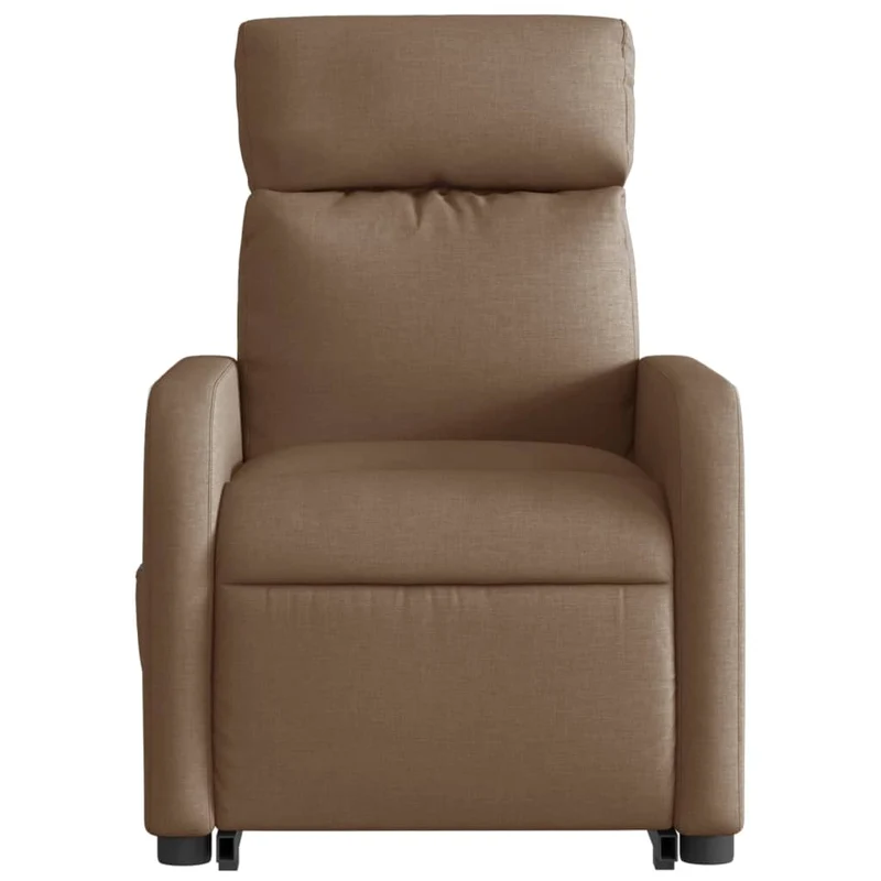 Fauteuil relax TV fonction de levage électrique très confortable en tissu marron DEC028453