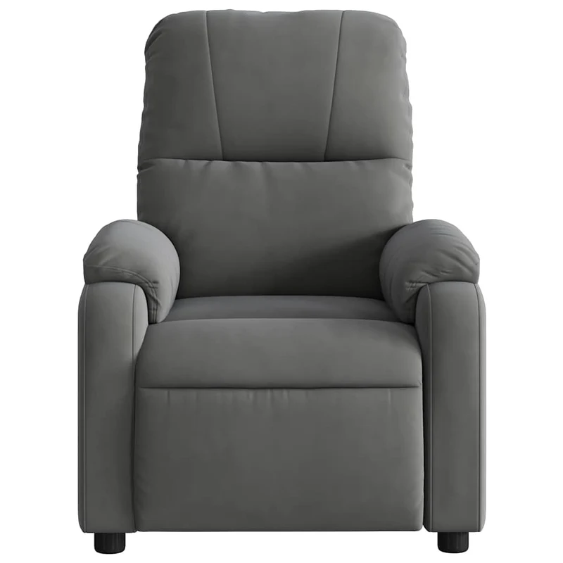 Fauteuil relax TV fonction d'inclinaison électrique très confortable en tissu microfibre gris DEC028367