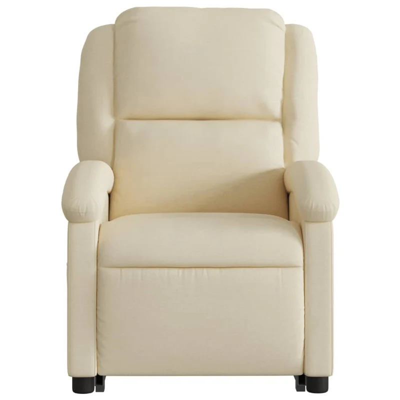 Fauteuil relax TV fonction de levage électrique très confortable en tissu crème DEC028276