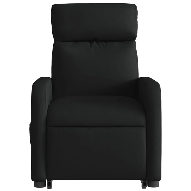 Fauteuil relax TV rembourrage confortable fonction de levage électrique en tissu noir DEC028114