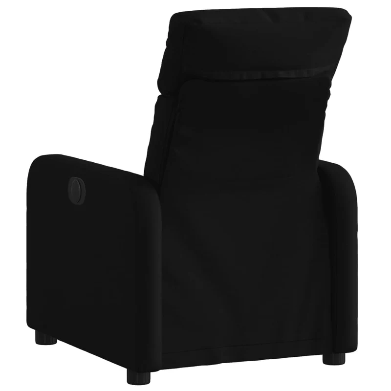 Fauteuil relax TV rembourrage confortable fonction d'inclinaison manuelle en tissu noir DEC028096