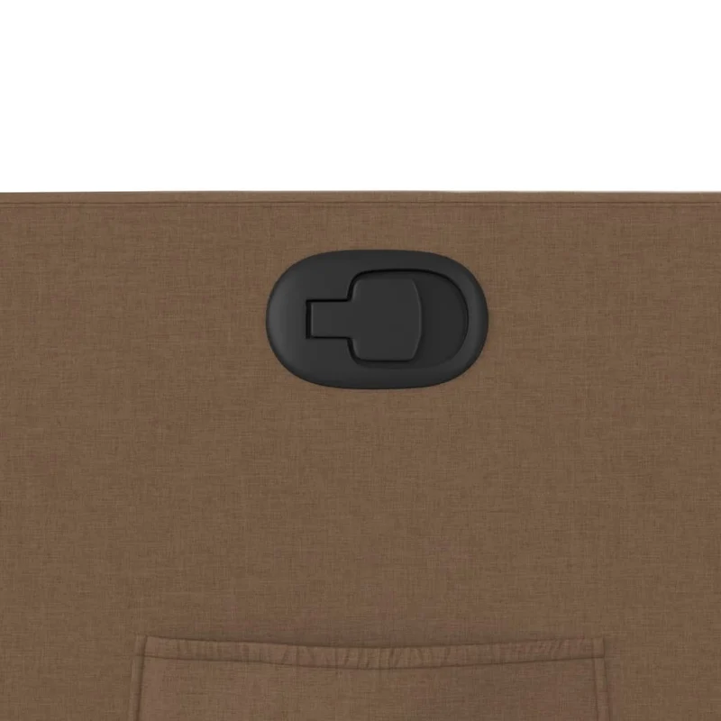 Fauteuil relax TV rembourrage confortable fonction d'inclinaison manuelle en tissu marron DEC028059