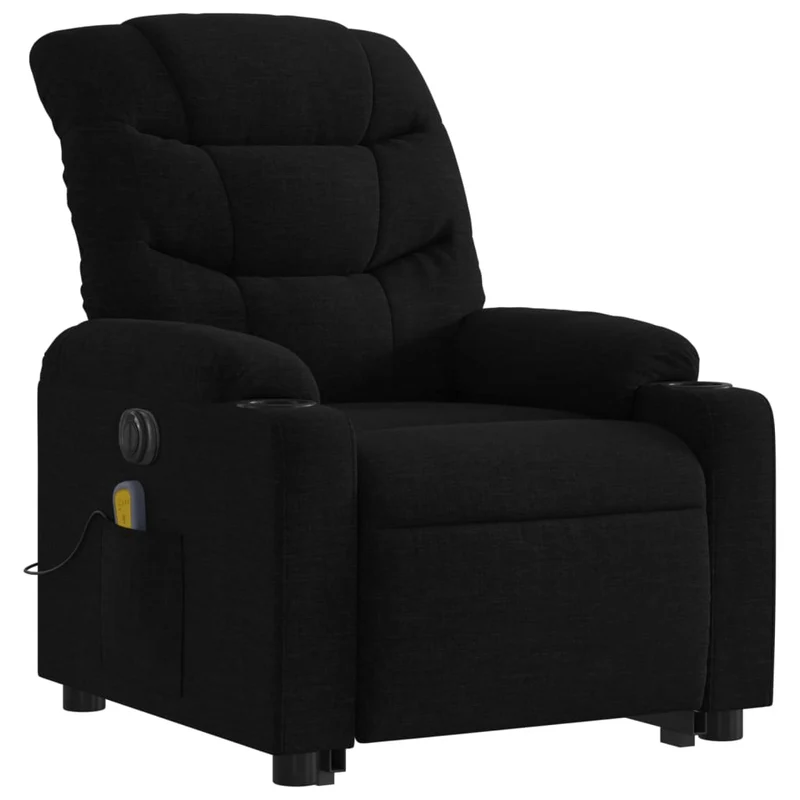 Fauteuil de relaxation fonction massage et inclinable fonction de levage électrique en tissu DEC027813