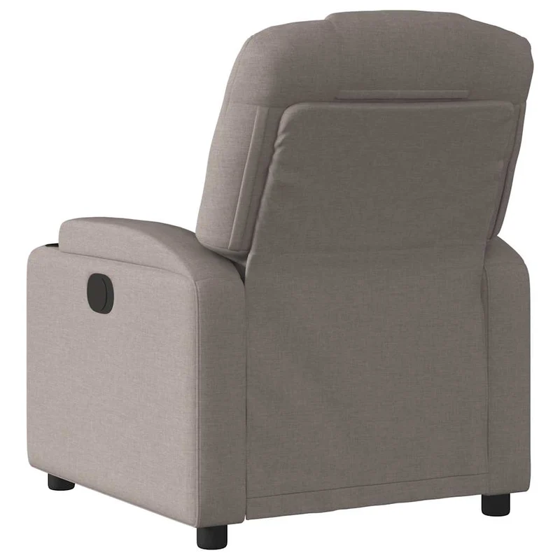 Fauteuil relax TV fonction d'inclinaison électrique très confortable en tissu taupe DEC028584