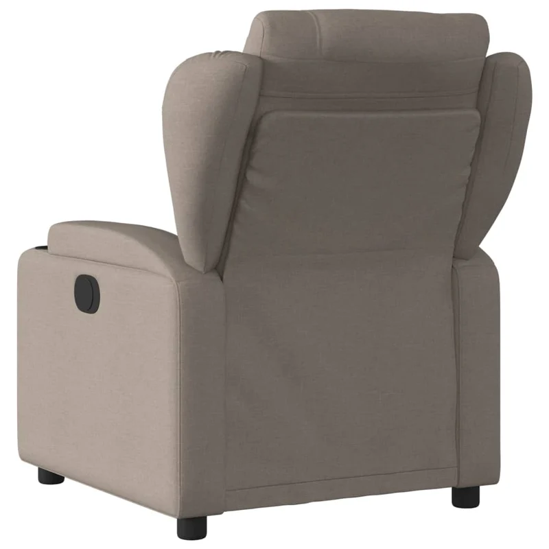 Fauteuil relax TV fonction d'inclinaison électrique très confortable en tissu taupe DEC028571