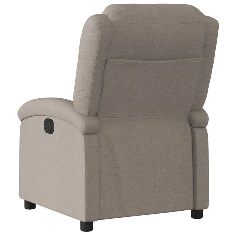 Fauteuil relax TV fonction d'inclinaison électrique très confortable en tissu taupe DEC028564