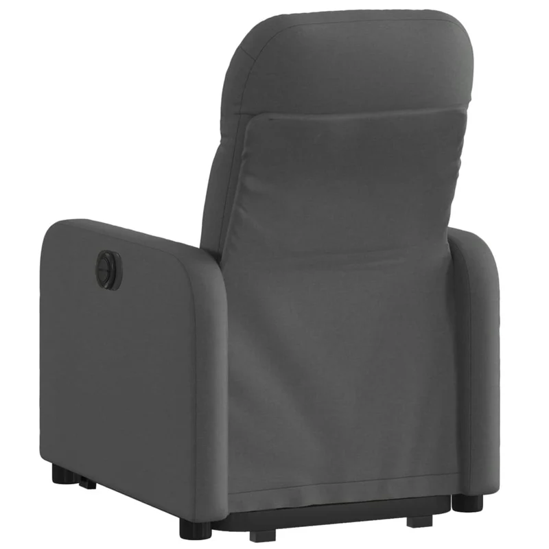 Fauteuil relax TV fonction de levage électrique très confortable en tissu gris foncé DEC028349