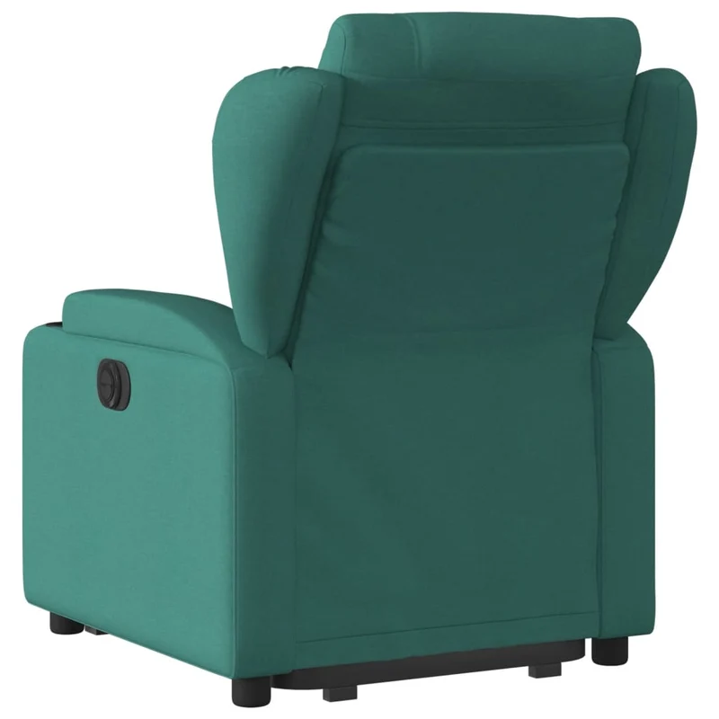 Fauteuil relax TV rembourrage confortable fonction de levage électrique en tissu vert foncé DEC028229
