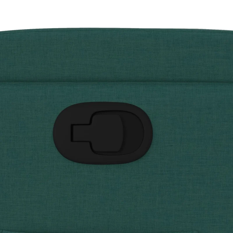 Fauteuil relax TV rembourrage confortable fonction d'inclinaison manuelle en tissu vert foncé DEC028218