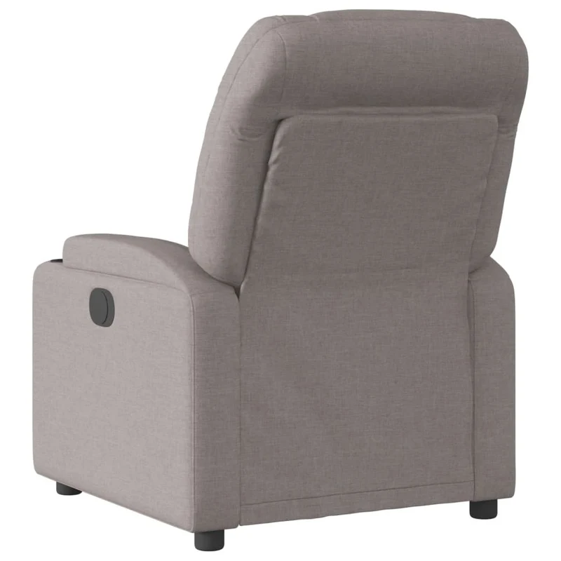 Fauteuil relax TV rembourrage confortable fonction d'inclinaison manuelle en tissu taupe DEC028187