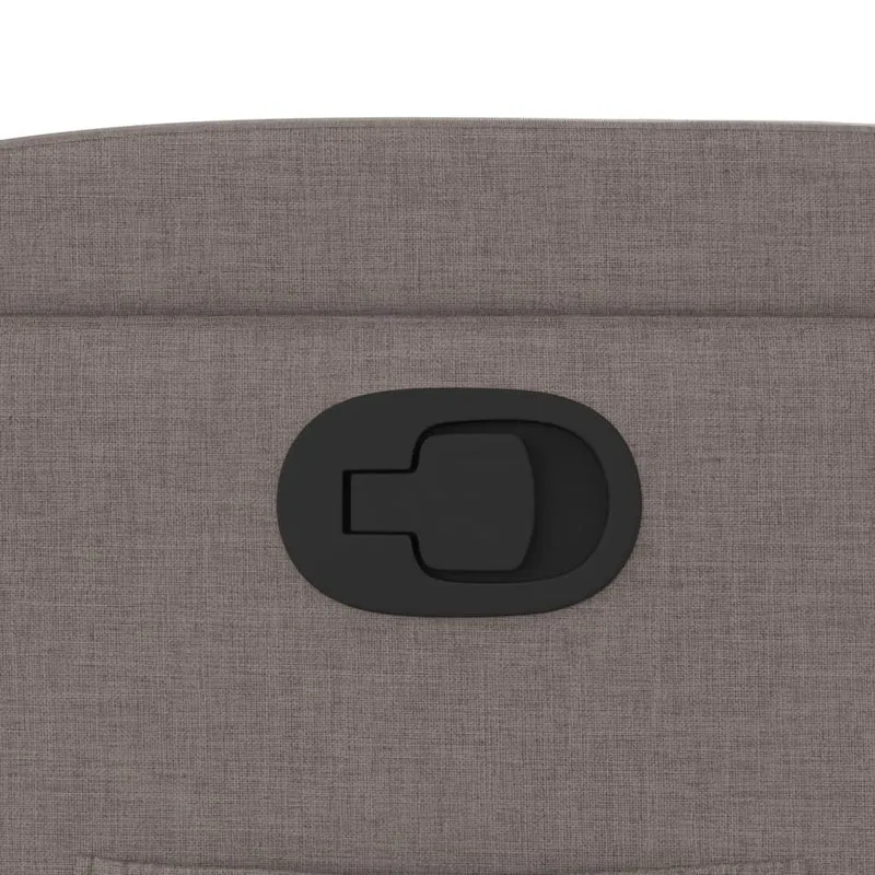 Fauteuil relax TV rembourrage confortable fonction d'inclinaison manuelle en tissu taupe DEC028187