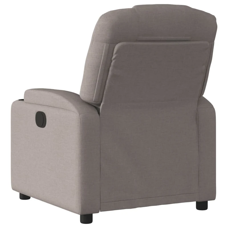 Fauteuil relax TV rembourrage confortable fonction d'inclinaison manuelle en tissu taupe DEC028186