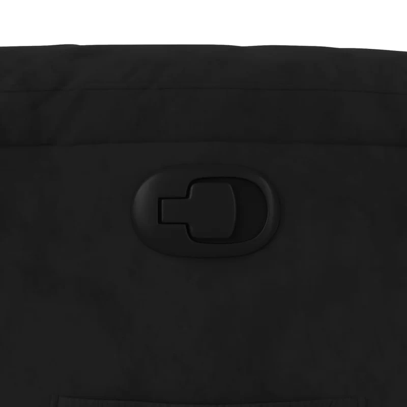Fauteuil relax TV rembourrage confortable fonction d'inclinaison manuelle en tissu microfibre noir DEC028122