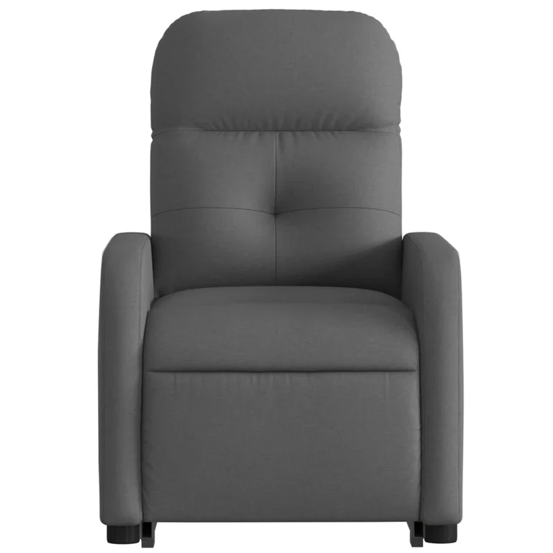 Fauteuil relax TV rembourrage confortable fonction de levage électrique en tissu gris foncé DEC027960